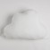 Pillow "Etel" cloud white 48x38cm, velor, 100% p/e