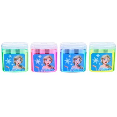 Plastic sharpener with container, double, mix, cold heart-1