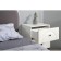 Valencia bedside table 13.291, 492x384x640, white shagrin MDF