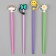 Tubes for cocktail "Summer", set 4 pcs, color mix