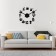 Watching interior clocks for the kitchen, 3D "Coffee time", sticker, large, D-120 cm