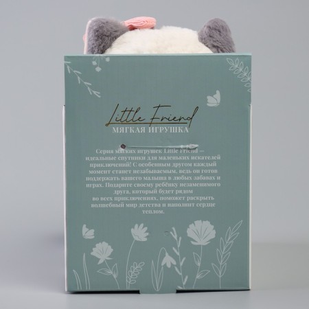 Soft toy "Little Friend", a cat in a pink dress-7