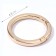 Carabin ring is flat, d = 38/48 mm, thickness - 5 mm, 5 pcs, gold color