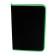 Plastic folder A4, 325 x 230 x 25 mm, lightning around, calligrata "office", PM-A4-11, 0.5 mm, color, texture "sand", black black/green