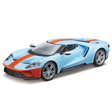 BBURAGO FORD GT 2019, DIE-CAST, 1:32, Orange-blue color