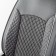 Frame caps for the front seats Car Performance, 2 pcs, eco-leather, black and gray