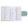 Leduced A5 Diary, 160 sheets, Devente.Contea, firm cover of artificial leather with foam rubber, block 70 g/m2, turquoise