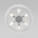 Ceiling light Bogate’s Flamel 374/6, E14, 6x60W, 500x500x380 mm, chromium color