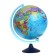 Political "Day and Night" globe, diameter 250 mm, interactive, political + starry sky, backlight from batteries, with glasses