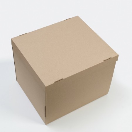 The box is folding, the lid is, brown, 38 x 33 x 30 cm-1