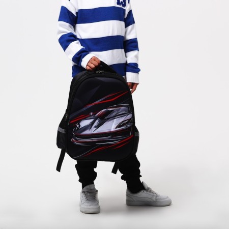 School backpack 39x30x14 cm "September 1: Machine"-10