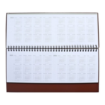 Dated 2024, 294 x 142 mm, 64 sheets, on the crest, Attomex.orion, solid boumvinyl cover, block 70 g/m2, brown-3