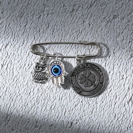 Brooch - Pin "Good luck", length 3.5 cm-1
