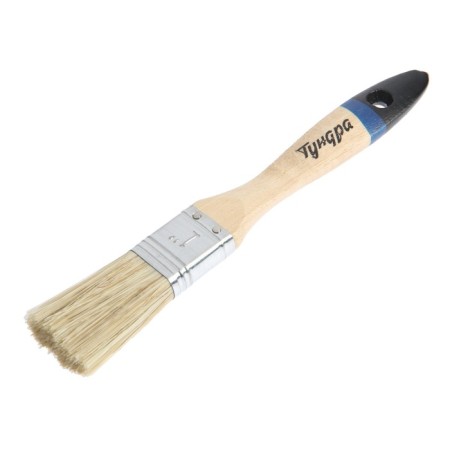 Brush flat tundra, natural bristles, wooden handle, 1 ", 25 mm