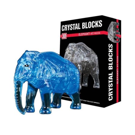 Puzzle 3D crystalline "Elephant", 41 details, mix