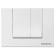 Berges Novum S1 control button for hidden installation systems, white