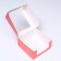 Confectionery packaging with a window, pink, 21 x 21 x 10 cm