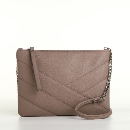 Women's bag with lightning, beige color