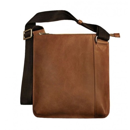Male bag, lightning department, 1 external pocket, adjustable belt, redhead.-1