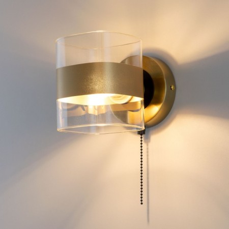 Sconces Citilux "Virta" CL140311, 12x12 cm, 1x60W, E14, brown color-13