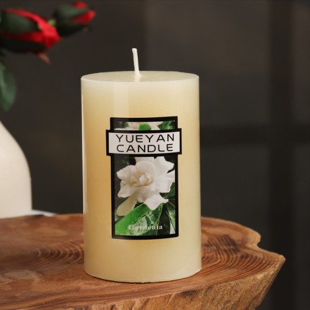Candle-cylinder aromatic "Jasminovid Maggers", 6x10 cm-2