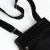 Male bag over the shoulder, Textura, artificial leather, black color