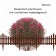 Decorative fence, 30 × 300 cm, 5 sections, plastic, brown, Greengo