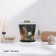 Pot for the flowers of the shade "Goldi", 800 ml, black color