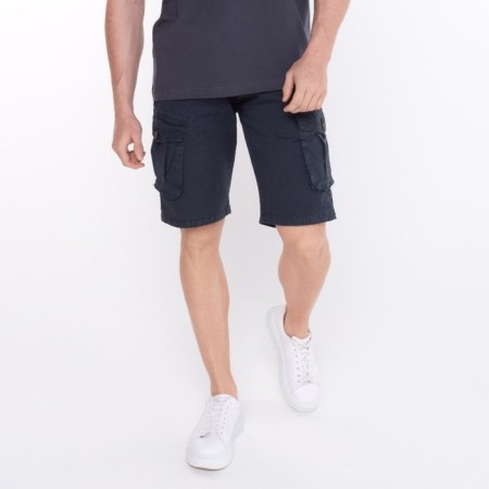 Male shorts, dark blue color, size 50 (34)