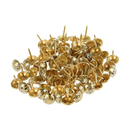 Tundra nails, decorative, 11x17 mm, antique gold, 50 pcs-3