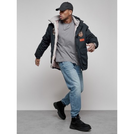 Male Winter jacket, size 52, dark blue color-18