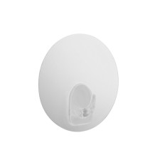 Axentia adhesive round hook self -adhesive of plastic, Ø 8 cm, thickness 2 cm