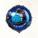 Foil ball 18 "Happy Birthday", astronaut, circle, with a substrate