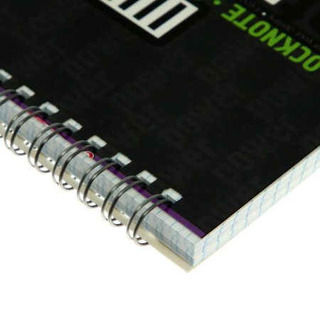 A6 notebook, 80 sheets on the crest, cover of laminated cardboard, mix-3