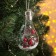 Christmas ball "Berries", batteries, 5 LED, white glow
