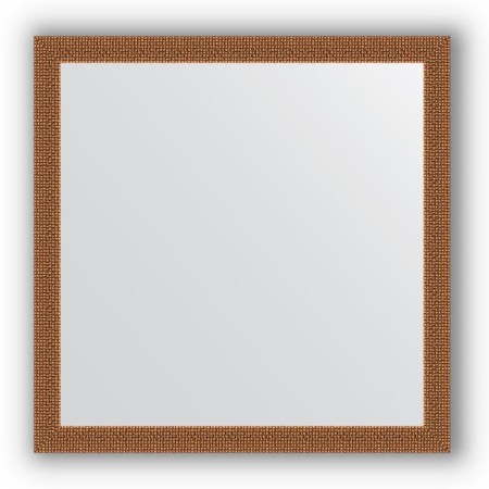 Mirror in the baguette frame - Mosaic copper 46 mm, 71 x 71 cm, evoForm