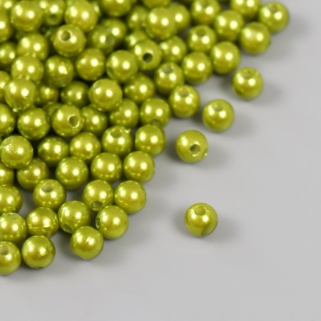 Set of beads "Pearls" D 6 mm, 250 g, olive-1