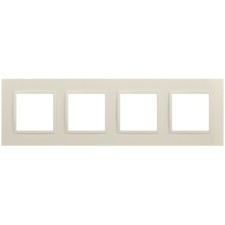 Frame for sockets and switches ERA ELEGANCE 14-5014-02 Classic, 4 posts, ivory