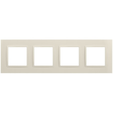 Frame for sockets and switches ERA ELEGANCE 14-5014-02 Classic, 4 posts, ivory
