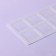 Square chocolate form, silicone, 8 cells, 22.5 × 11 × 0.3 cm, color transparent color