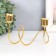 Summary Metal for 2 candles "Unity" d-2-2.3 cm gold 15x7x10 cm