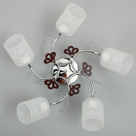 Avietta chandelier 5he27 40W chrome 67x67x26 cm Bayerlux-6