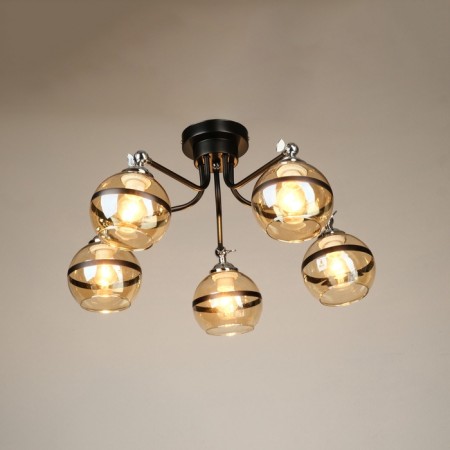 Causes "Craft" 5he27 40w Black-chromium 70x70x28 cm-5