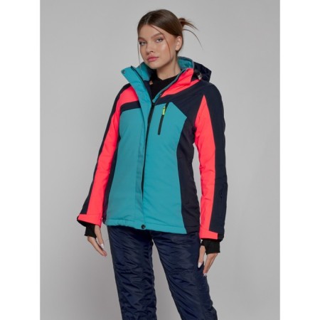 Ski costume female, size 44, dark blue color-17