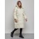 Coat insulated winter female, size 54, beige color