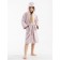 Terry robe for a girl, height 110-116 cm, lilac color