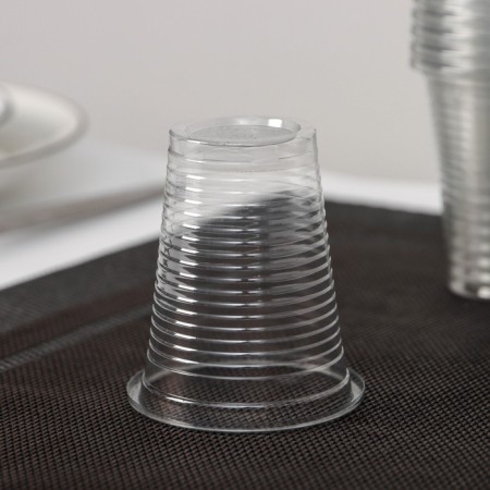 Single -plastic cup, 100 ml, transparent color-2