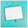Note book A5 80 sheets in a line, leatherette, meshu "ic", a solid cover, embossing foil, cutting, block offset