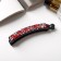 Banana for hair "Emma" 9.5 cm, silver-red