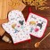 Kitchen kit “Love is you”, mittens -output 20x28cm, 19x19cm grab, 100% cotton